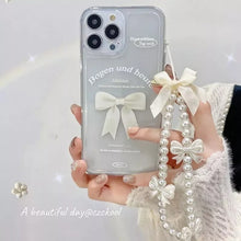 Load image into Gallery viewer, Butterfly Pearl Bracelet Mobile Phone Chain