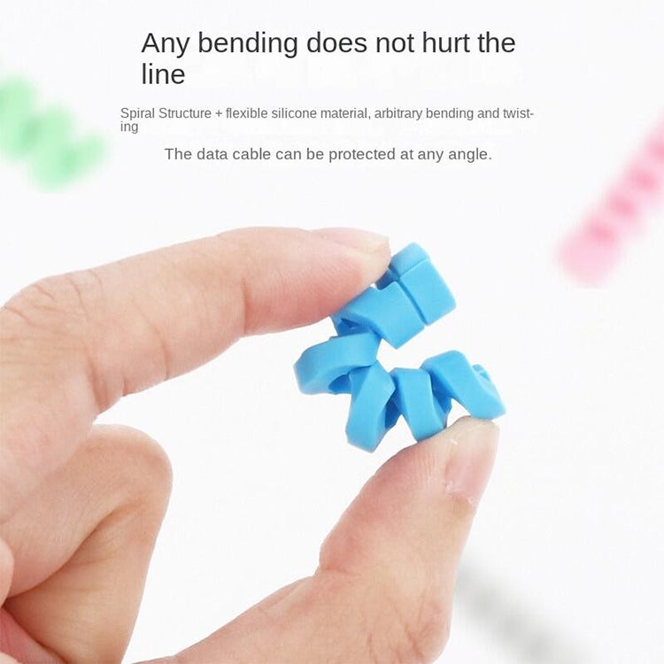 6 in 1 Spiral Data Cable Protective Sleeve