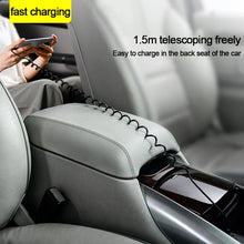 Load image into Gallery viewer, 5A USB-C / Type-C to USB Retractable Coiled Fast Charging Cable