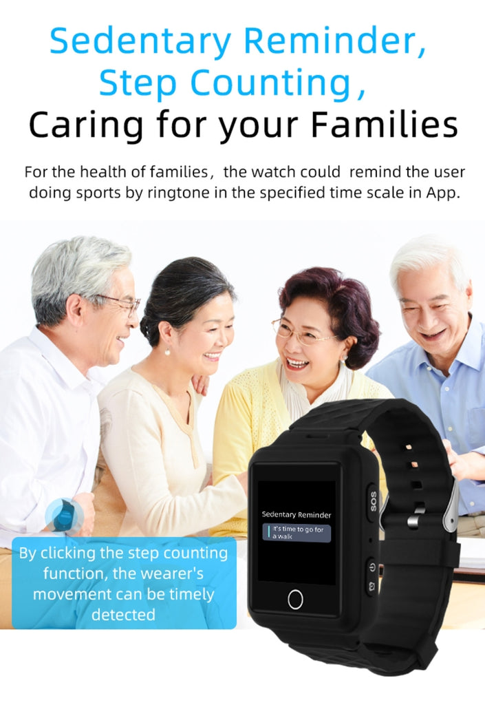 REACHFAR RF-V46-A GPS Smart Tracker WatchBand, Support SOS / Camera / Health Management / 4G LTE / Blood Pressure / Heart Rate, For Asia / Europe / Africa / Australia, RF-V46-A