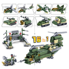 Load image into Gallery viewer, KAZI 16 in 1 Sets Land Team Building Block Educational Toys, Age Range: 6 Years Old Above