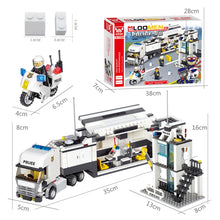 Load image into Gallery viewer, 6727 511 PCS Brick Blocks City Police Station Command Vehicle Building Bricks Plastic Blocks Toys, Age Range: 6 Years Old Above