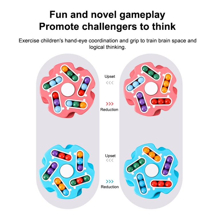 Double Sided Finger Magic Bean Cube Toy Children Intelligence Fingertip Spinning Top