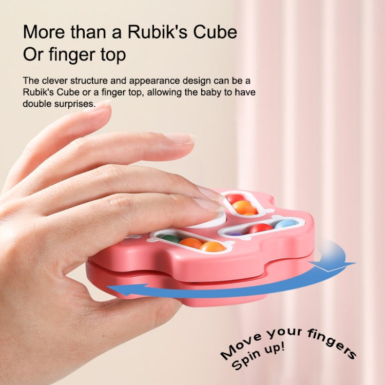 Double Sided Finger Magic Bean Cube Toy Children Intelligence Fingertip Spinning Top