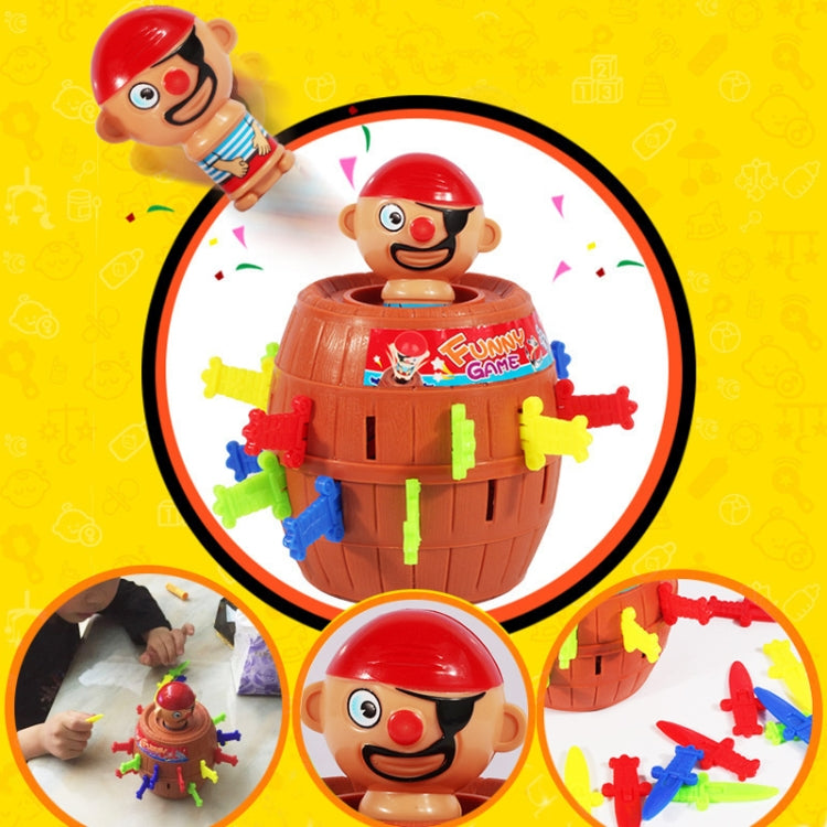 2 PCS Tricky Toys The Pirates Uncle Insert Sword Barrel Table Game