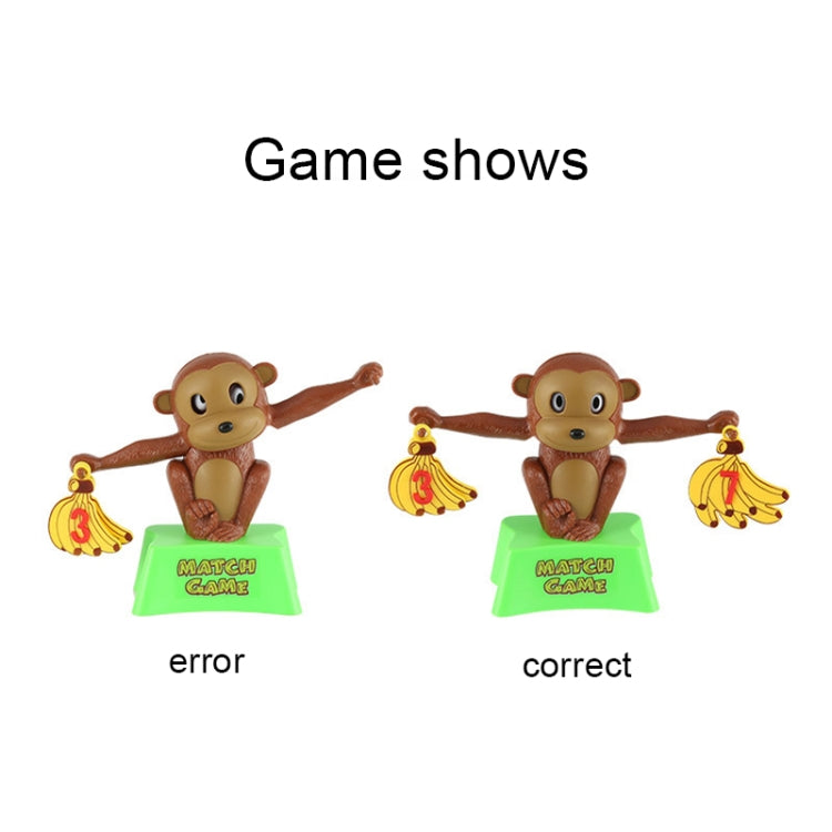 Monkey Banana Match Game Balance Scale Educational Toy for Children