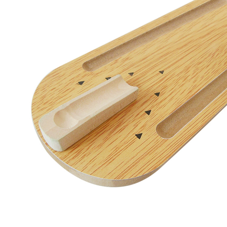 Tabletop Classic Desk Ball Toy Wooden Mini Bowling Game for Children and Adult, Size: 29.5 x 10cm