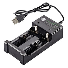 Load image into Gallery viewer, Dual Slot USB Charging Seat 3.7V Lithium Battery Charger