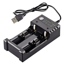 Dual Slot USB Charging Seat 3.7V Lithium Battery Charger
