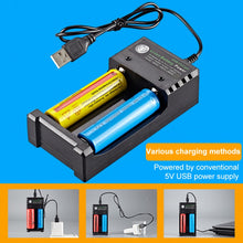 Load image into Gallery viewer, Dual Slot USB Charging Seat 3.7V Lithium Battery Charger