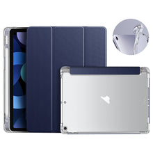 Load image into Gallery viewer, Silicone Airbag Transparent Flat Leather Case with Pen Slot