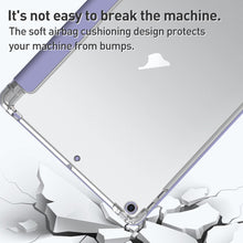 Load image into Gallery viewer, Silicone Airbag Transparent Flat Leather Case with Pen Slot