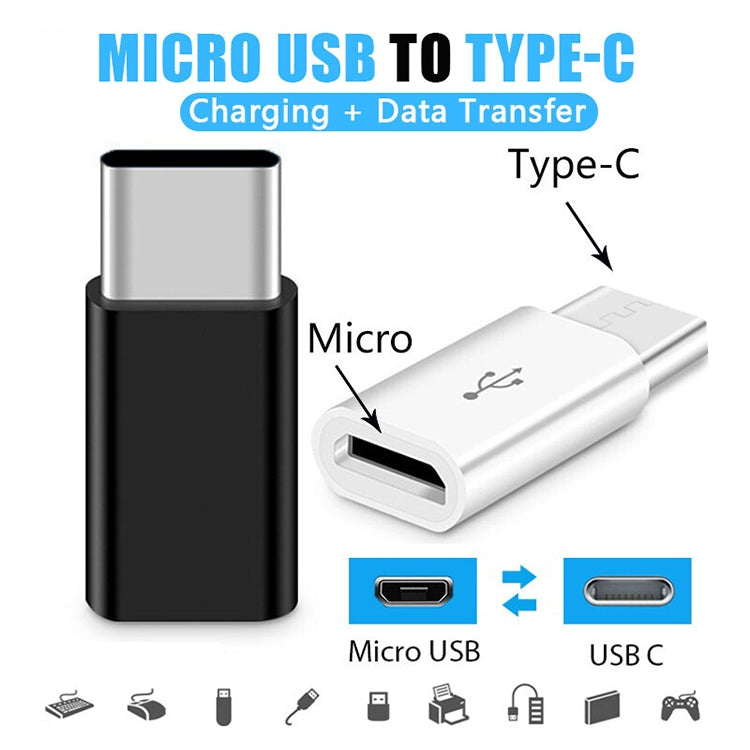 Micro USB Female to USB-C / Type-C OTG Adapter Charging Converter