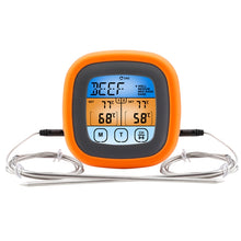 Load image into Gallery viewer, TS-6601-2 Kitchen Baking Touch Digital Double-Needle Color Screen Food Thermometer, TS-6601-2