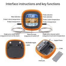 Load image into Gallery viewer, TS-6601-2 Kitchen Baking Touch Digital Double-Needle Color Screen Food Thermometer, TS-6601-2