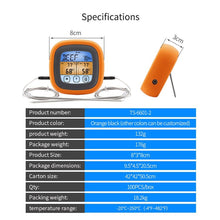 Load image into Gallery viewer, TS-6601-2 Kitchen Baking Touch Digital Double-Needle Color Screen Food Thermometer, TS-6601-2