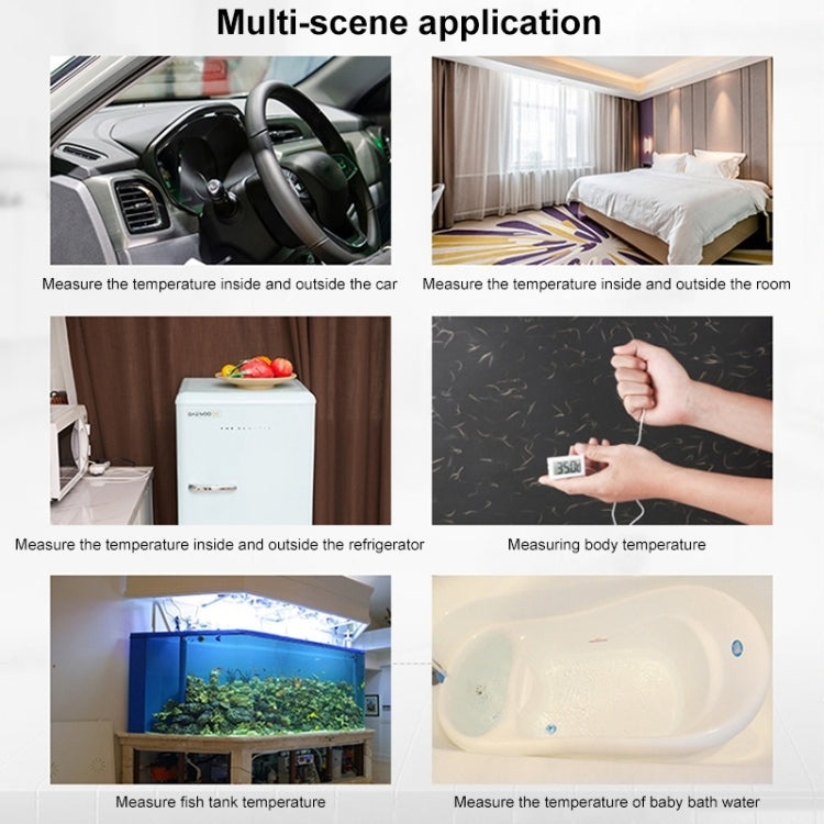 Mini LCD Indoor Digital Thermometer (Celsius Display), (Celsius Display) (White), (Celsius Display) (Black)