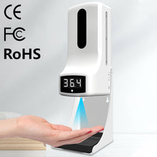 Load image into Gallery viewer, K9 Pro Handsfree Non-contact Body Light-sensitive Distance Sensor Thermometer + 1000ml Automatic Non-contact Liquid Soap Dispenser with Base Mount, K9 Pro