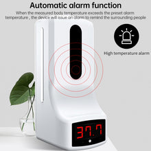 Load image into Gallery viewer, K9 Pro Handsfree Non-contact Body Light-sensitive Distance Sensor Thermometer + 1000ml Automatic Non-contact Liquid Soap Dispenser with Base Mount, K9 Pro