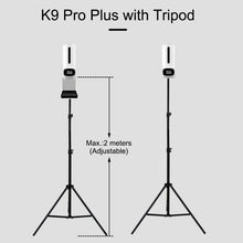 Load image into Gallery viewer, K9 Pro Plus Handsfree Non-contact Body Thermometer + 1000ml Automatic Non-contact Liquid Soap Dispenser with Base Mount, 15 Languages Voice Broadcast, K9 Pro Plus