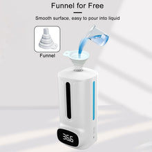 Load image into Gallery viewer, K9 Pro Plus Handsfree Non-contact Body Thermometer + 1000ml Automatic Non-contact Liquid Soap Dispenser with Base Mount, 15 Languages Voice Broadcast, K9 Pro Plus