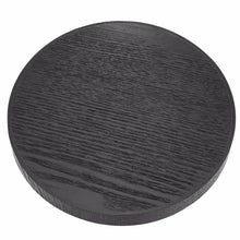 Load image into Gallery viewer, Creative Round Solid Wood Tea Tray Hotel Wooden Tay Storage Tray, Diameter: 30cm, Black, Diameter: 30cm