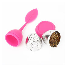 Load image into Gallery viewer, Stainless Steel Silicone Hanging Tea Bag Tea Strainers