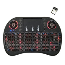 Load image into Gallery viewer, Support Language: English i8 Air Mouse Wireless Backlight Keyboard with Touchpad for Android TV Box &amp; Smart TV &amp; PC Tablet &amp; Xbox360 &amp; PS3 &amp; HTPC/IPTV, English