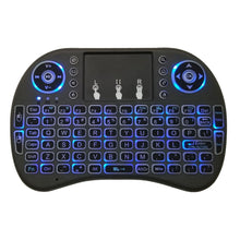 Load image into Gallery viewer, Support Language: English i8 Air Mouse Wireless Backlight Keyboard with Touchpad for Android TV Box &amp; Smart TV &amp; PC Tablet &amp; Xbox360 &amp; PS3 &amp; HTPC/IPTV, English
