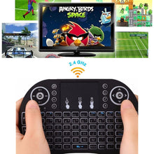 Load image into Gallery viewer, Support Language: Russian i8 Air Mouse Wireless Keyboard with Touchpad for Android TV Box &amp; Smart TV &amp; PC Tablet &amp; Xbox360 &amp; PS3 &amp; HTPC/IPTV