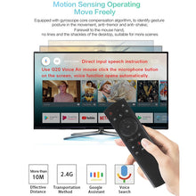 Load image into Gallery viewer, G20S 2.4G Air Mouse Remote Control with Fidelity Voice Input &amp; IR Learning &amp; 6-axis Gyroscope for PC &amp; Android TV Box &amp; Laptop &amp; Projector, G20S