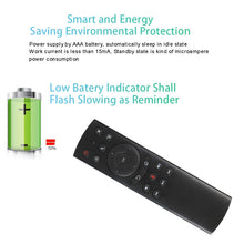 Load image into Gallery viewer, G20S 2.4G Air Mouse Remote Control with Fidelity Voice Input &amp; IR Learning &amp; 6-axis Gyroscope for PC &amp; Android TV Box &amp; Laptop &amp; Projector, G20S