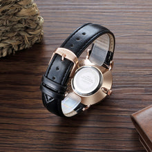 Load image into Gallery viewer, CAGARNY 6812 Round Dial Alloy Case Fashion Men Quartz Watch with PU Leather Band