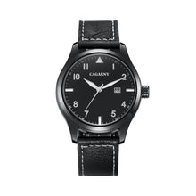 Load image into Gallery viewer, CAGARNY 6862 Round Dial Alloy Case Fashion Men Quartz Watch with PU Leather Band