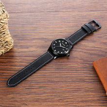 Load image into Gallery viewer, CAGARNY 6862 Round Dial Alloy Case Fashion Men Quartz Watch with PU Leather Band