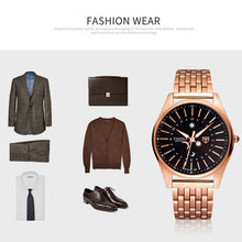Load image into Gallery viewer, YAZOLE 368 Men Fashion Business Steel Strap Band Quartz Wrist Watch, Luminous Points