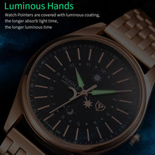 Load image into Gallery viewer, YAZOLE 368 Men Fashion Business Steel Strap Band Quartz Wrist Watch, Luminous Points