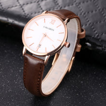 Load image into Gallery viewer, CAGARNY 6879 Fashion imported Quartz Wrist Watch with Leather Band