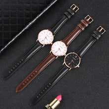 Load image into Gallery viewer, CAGARNY 6879 Fashion imported Quartz Wrist Watch with Leather Band
