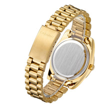 Load image into Gallery viewer, CAGARNY 6866 Fashion Life Waterproof Gold Steel Band Quartz Watch