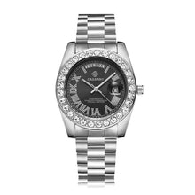 Load image into Gallery viewer, CAGARNY 6866 Fashion Life Waterproof Silver Steel Band Quartz Watch, Silver Steel Band