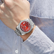 Load image into Gallery viewer, CAGARNY 6866 Fashion Life Waterproof Silver Steel Band Quartz Watch, Silver Steel Band
