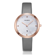 Load image into Gallery viewer, CAGARNY 6871 Fashion Life Waterproof Gold Shell Steel Band Quartz Watch