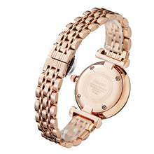 Load image into Gallery viewer, CAGARNY 6880 Fashion Life Waterproof Dragonfly White Background Gold Steel Band Quartz Watch