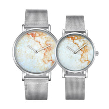 Load image into Gallery viewer, CAGARNY 6812 Round Dial Alloy Silver Case Fashion Couple Watch Men &amp; Women Lover Quartz Watches with Stainless Steel Band
