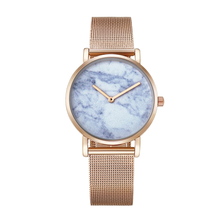 CAGARNY 6812 Round Dial Alloy Gold Case Fashion Women Watch Quartz Watches with Stainless Steel Band
