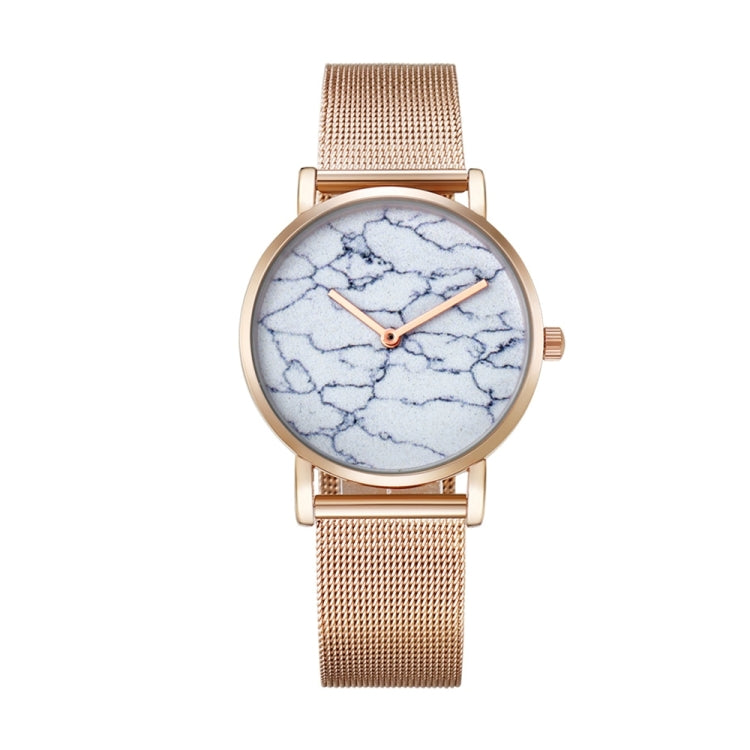 CAGARNY 6812 Round Dial Alloy Gold Case Fashion Women Watch Quartz Watches with Stainless Steel Band