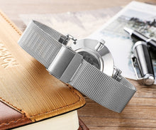 Load image into Gallery viewer, CAGARNY 6812 Round Dial Alloy Silver Case Fashion Women Watch Quartz Watches with Stainless Steel Band