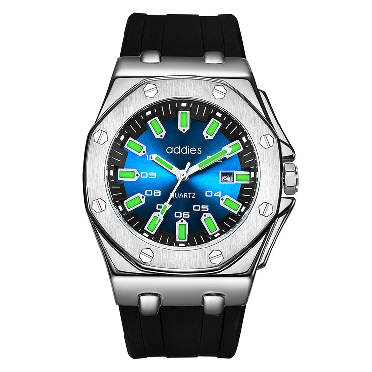 addies MY-052 Business Multifunctional Luminous Watch Silicone Watchstrap Watch for Men