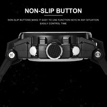 Load image into Gallery viewer, addies MY-1818 Luminous Three-window LED Outdoor Sports Multi-function Electronic Watch for Men, Support Calendar / Alarm Clock / Timer